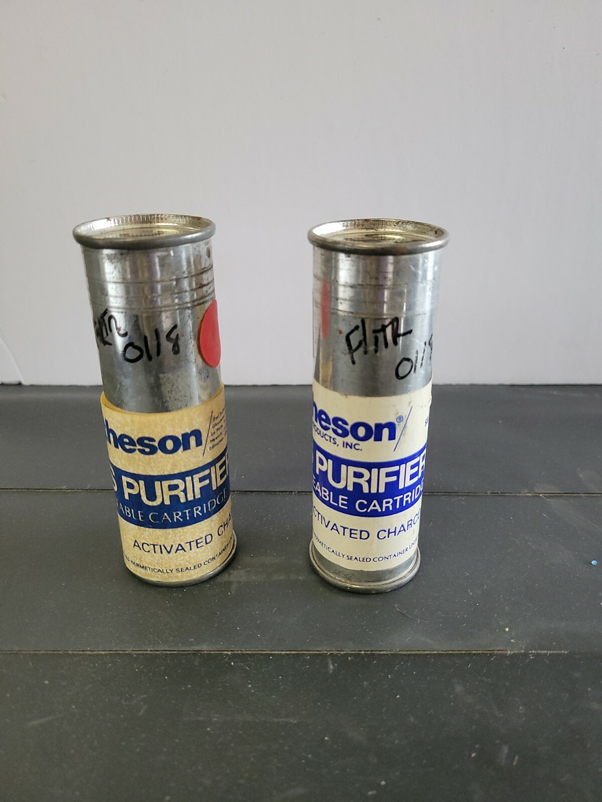 2 NEW Matheson Type 454 Gas Purifier Replaceable Cartridge Activated Charcoal