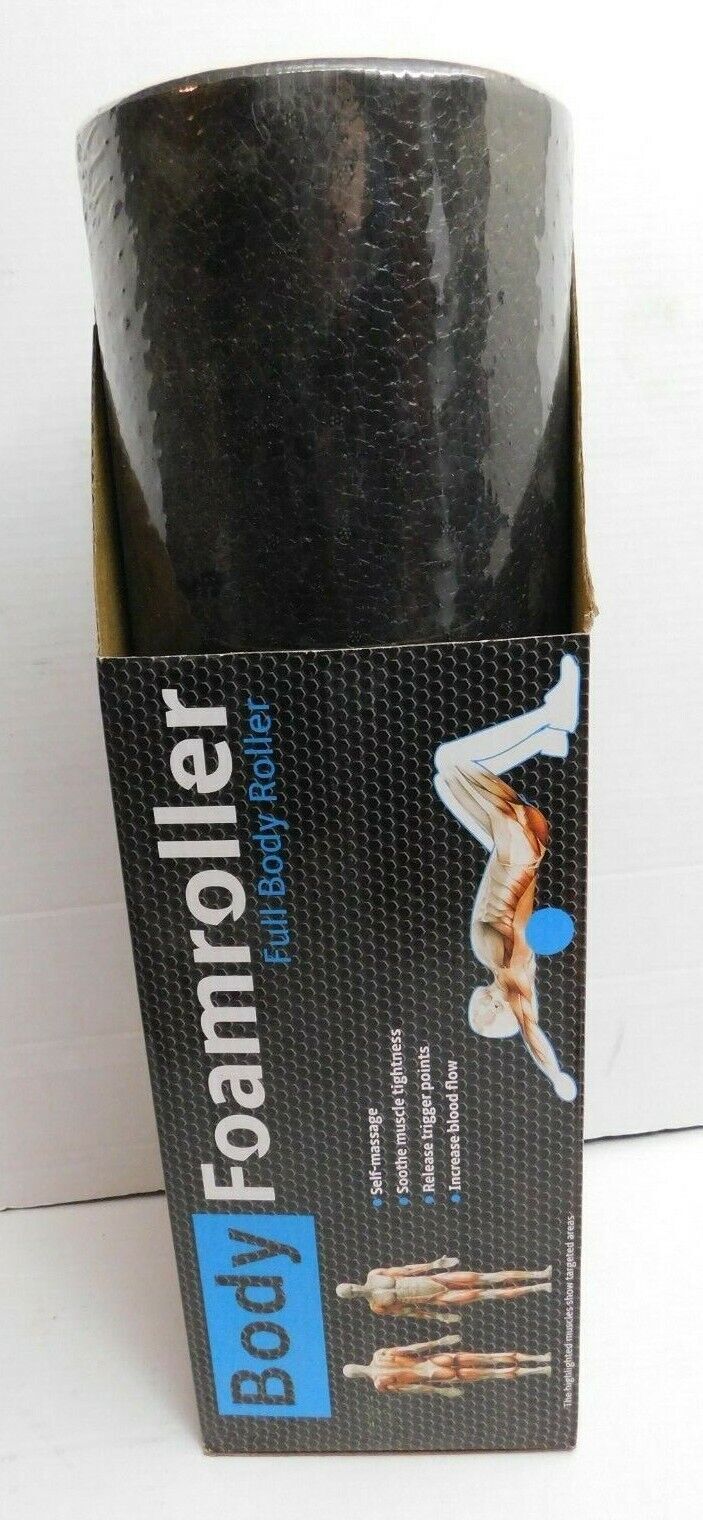 PBLX 18" Black Foam Roller Full Body Roller Pure Body Logic