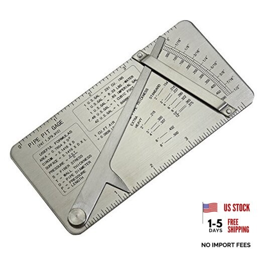 Pipe Pit Welding Gauge Gage Test Ulnar Welder Inspection Range Pipe Pit Gauge