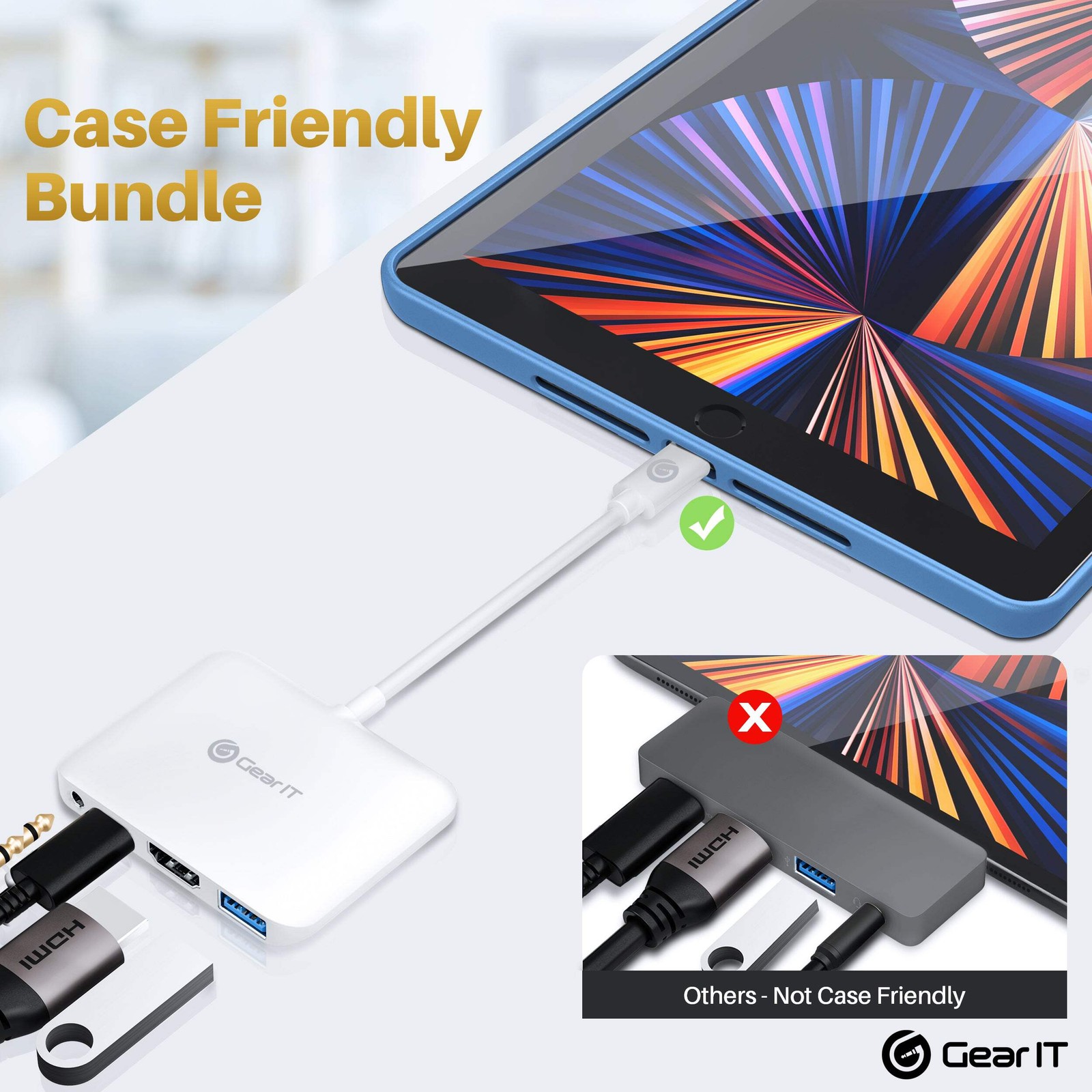 USB C Type-C to 4K HDMI Adapter 100W PD Passthrough, Thunderbolt 3/4 Compatible