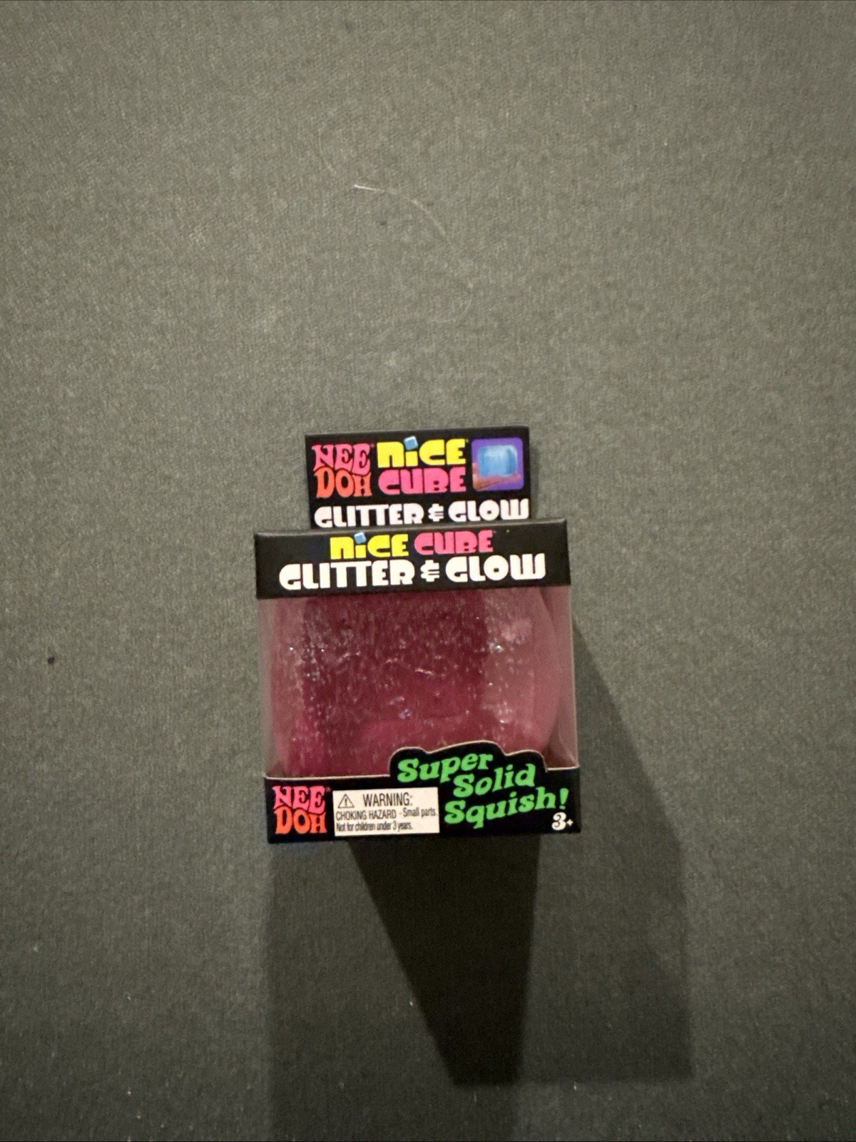 Nee Doh Nice Cube Glitter & Glow Pink 🩷 Brand New Sealed In Box Ready To Ship