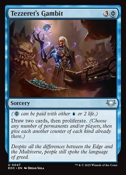 Tezzeret's Gambit 47 U Normal EOC MTG NM