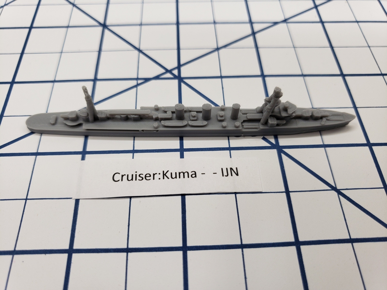 Cruiser - Kuma - IJN - Wargaming - Axis and Allies - Naval Miniature - Victory a