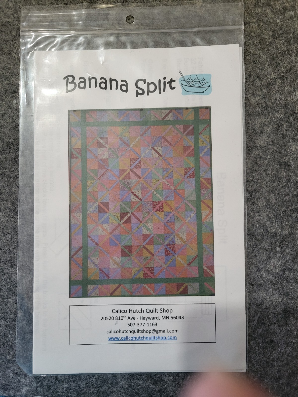 New Banana Split Quilt Pattern by Calico Hutch