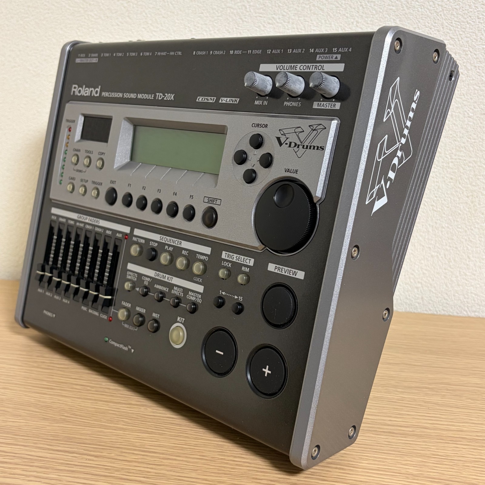 Roland TD-20X V-Drums Percussion Sound Module 100 Kits 920 Drum Instruments