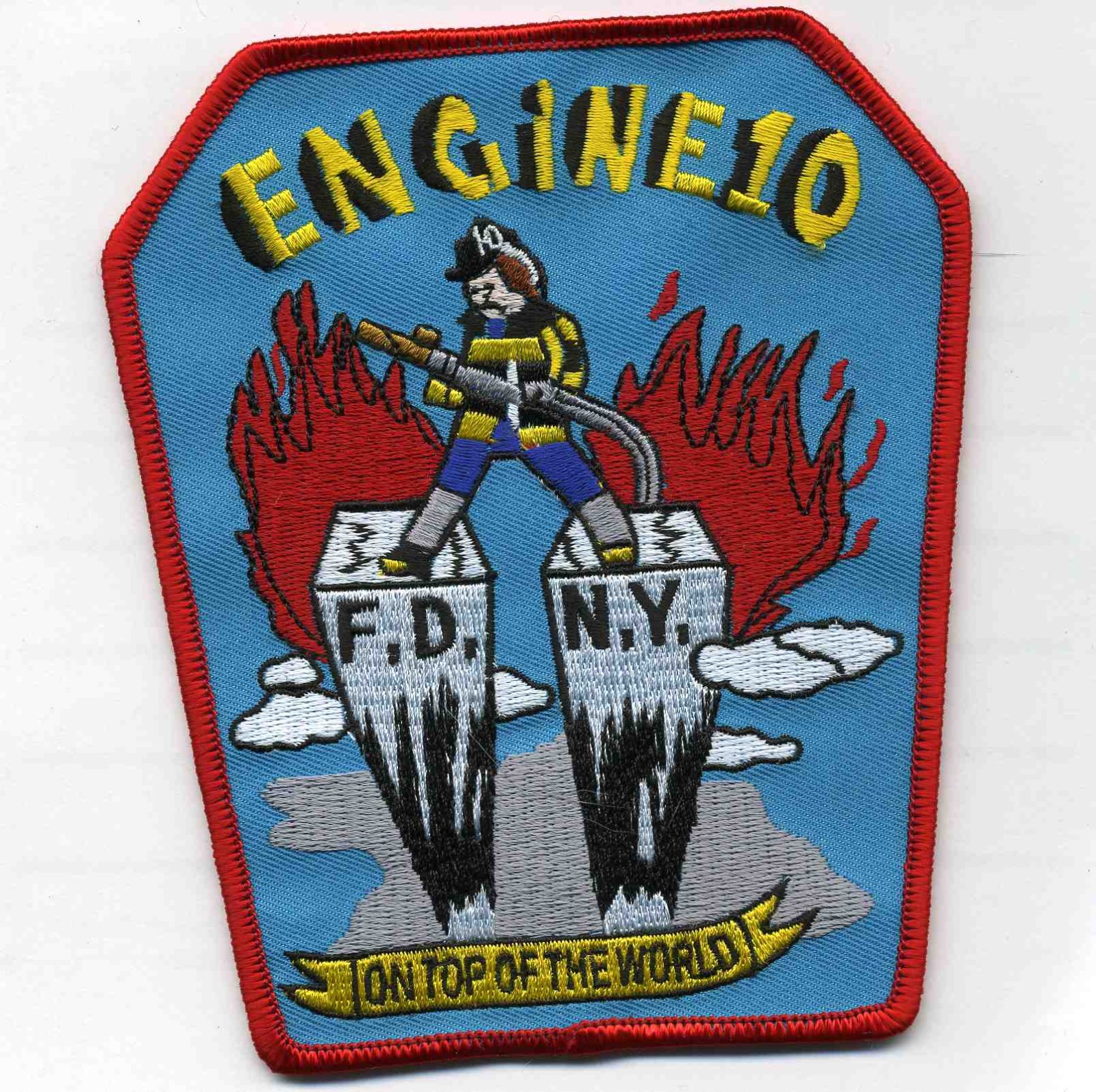 New York City - Engine - 10 "Top of the World" (4.25" x 5" size) fire patch