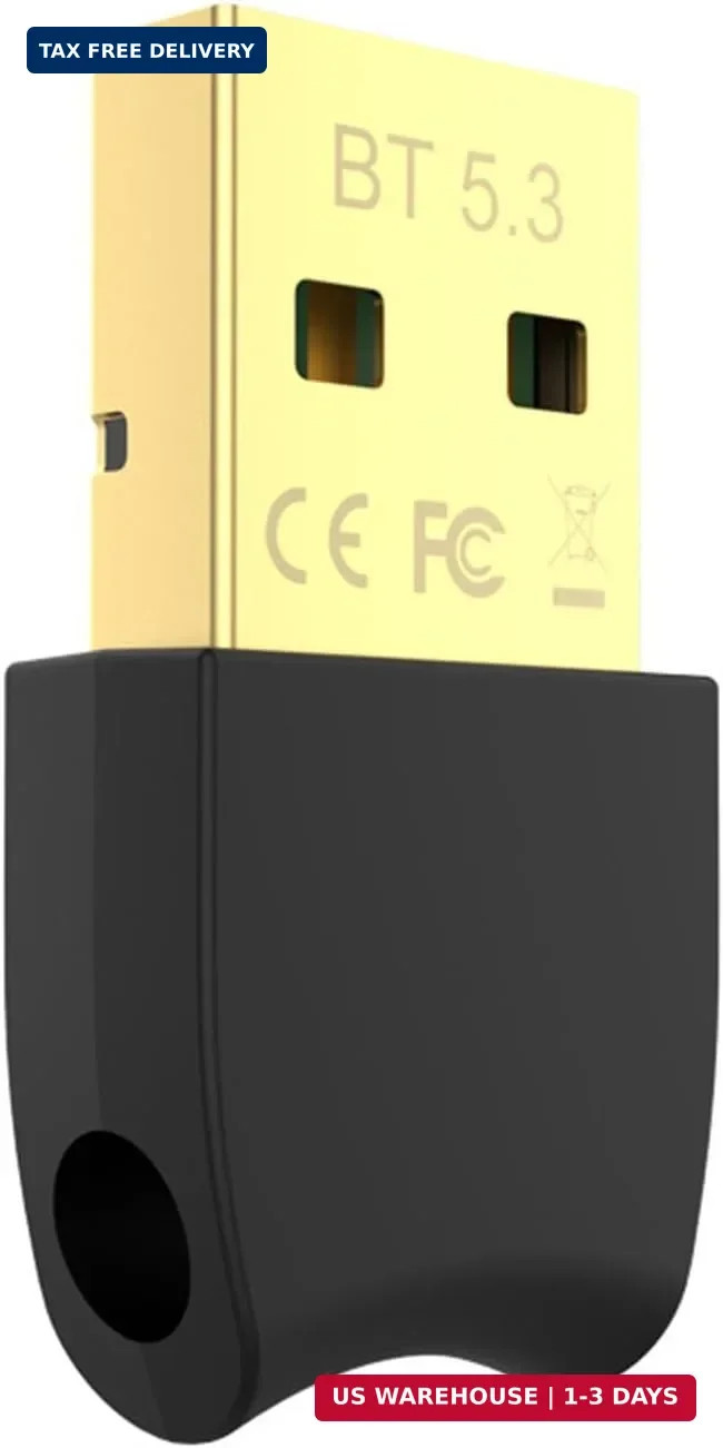Ultra-Compact Bluetooth 5.3 USB dongle - Reliable Connectivity for Windows/Linux