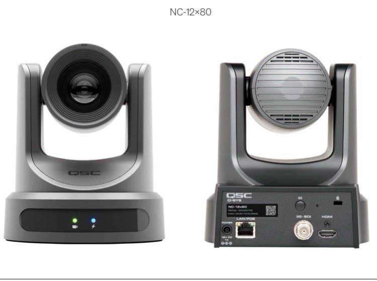QSC Q-SYS NC-12x80 PTZ Networked Conference Camera with 12X Optical Zoom