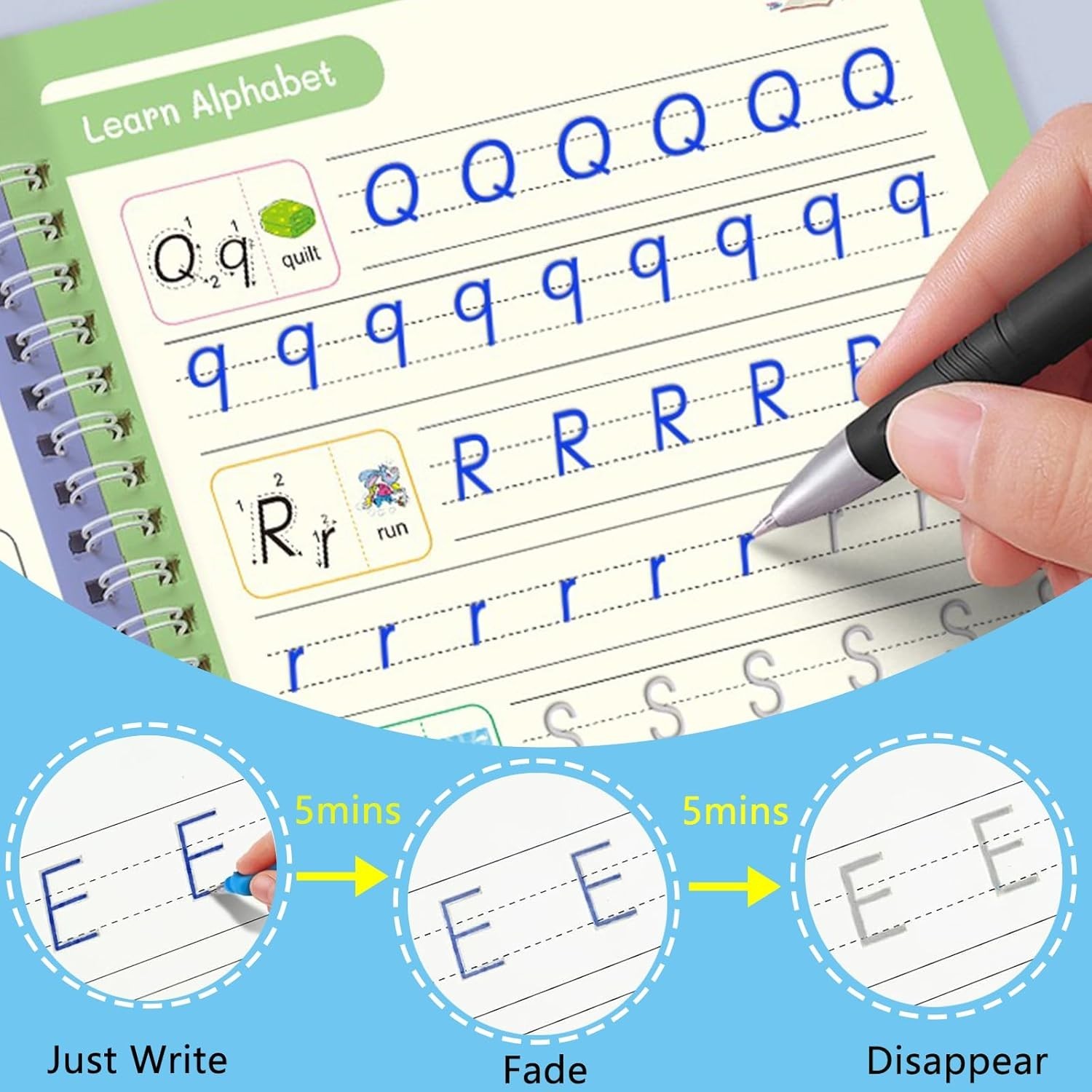 Engaging Handwriting Practice Set - Magic Grooved Workbook for Young Learners