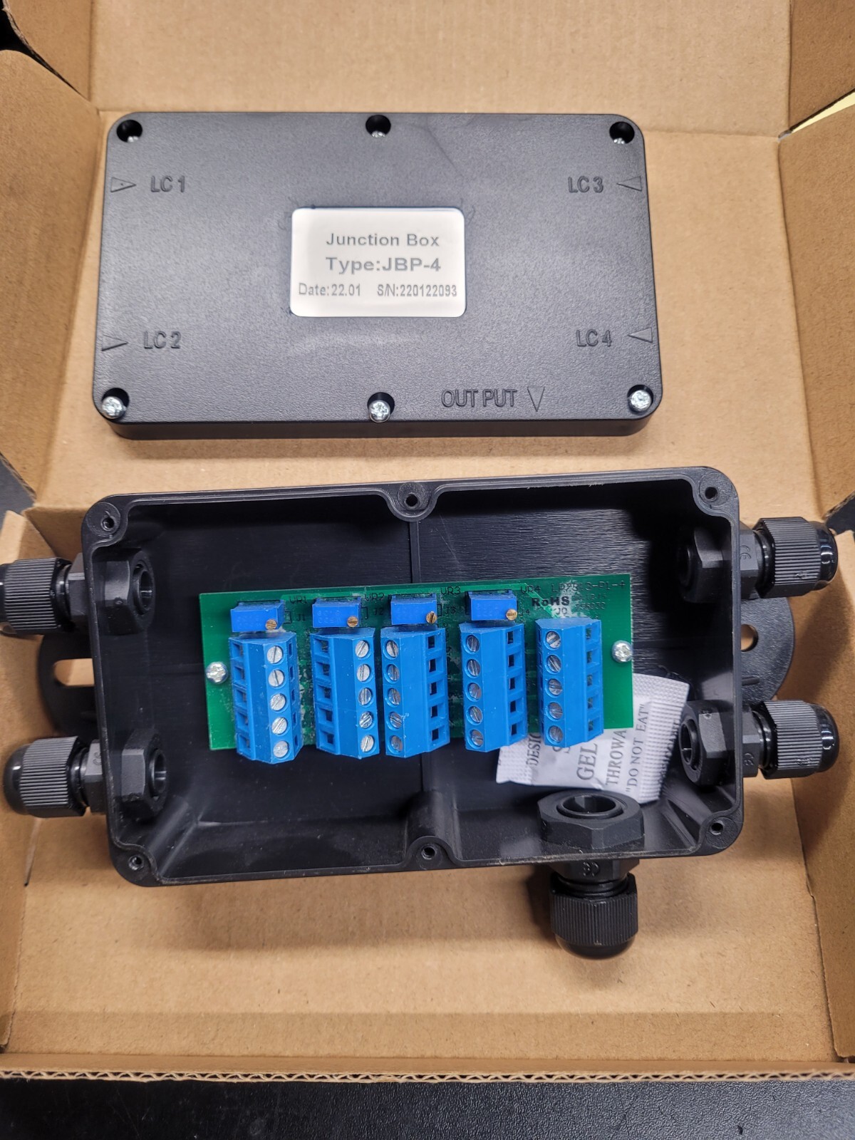 livestock scale 4 Wire  Junction Box with Summing Card,New