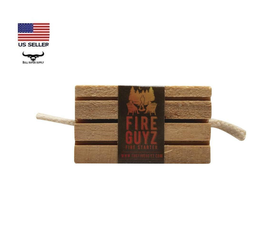 4 pack Fire Guyz Fire Starter Campfire Fireplace Cooking All Natural Survival