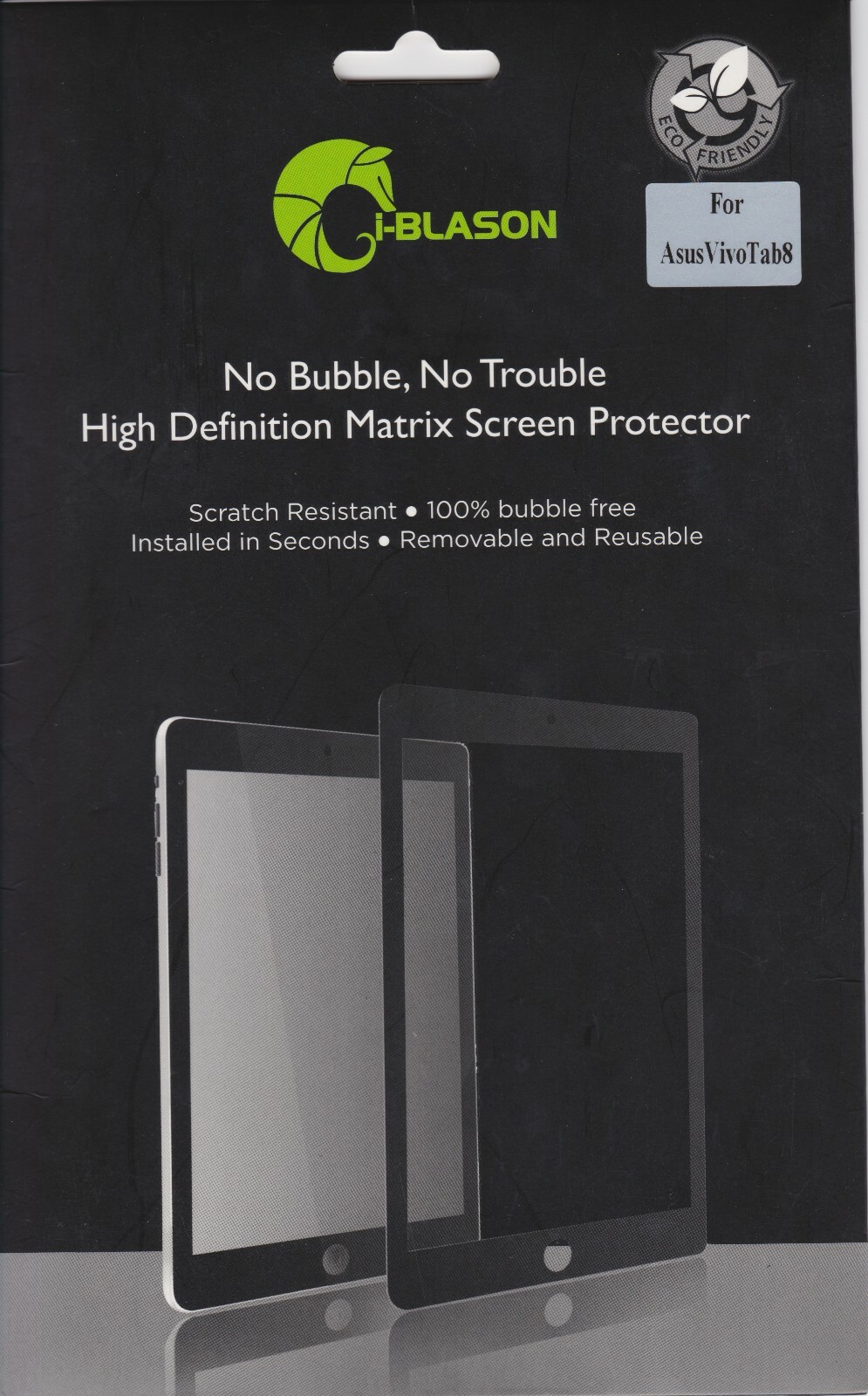 i-Blason Asus VivoTab Note 8 Screen Protector - HD Clear Bubble Free for M80T