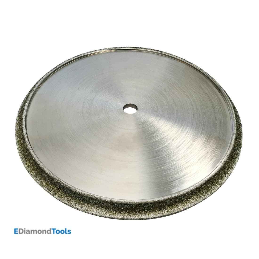 6" Diamond Profile Wheel for Stones, #40/50 Grit,  1/2" Radius Demi Bullnose