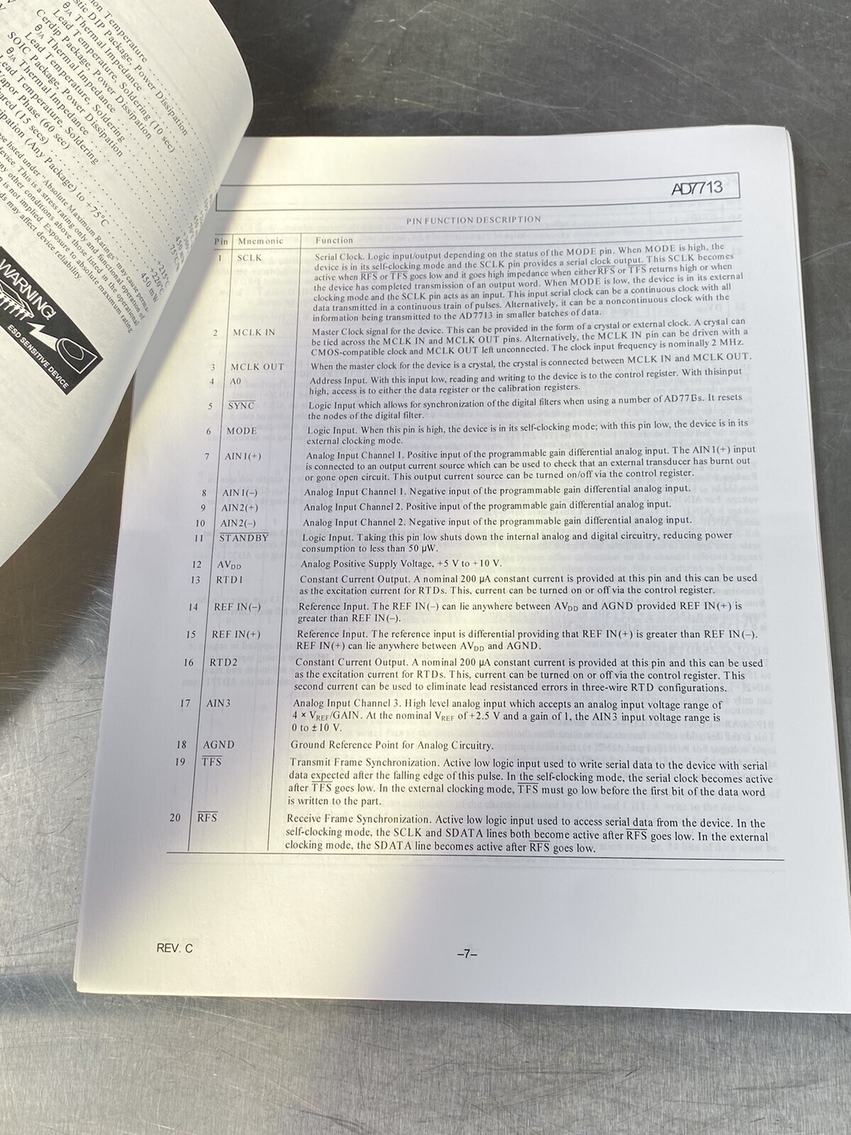 Analog Devices Inc. Loop Powered Signal Conditioning ADC - Users Guide / Book