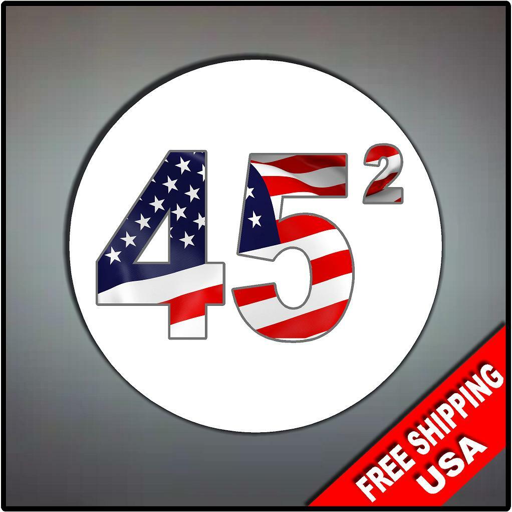 Set of 2 Trump 2024 for president 4" Vinyl Sticker Vehicle Car MAGA 45 2nd Term