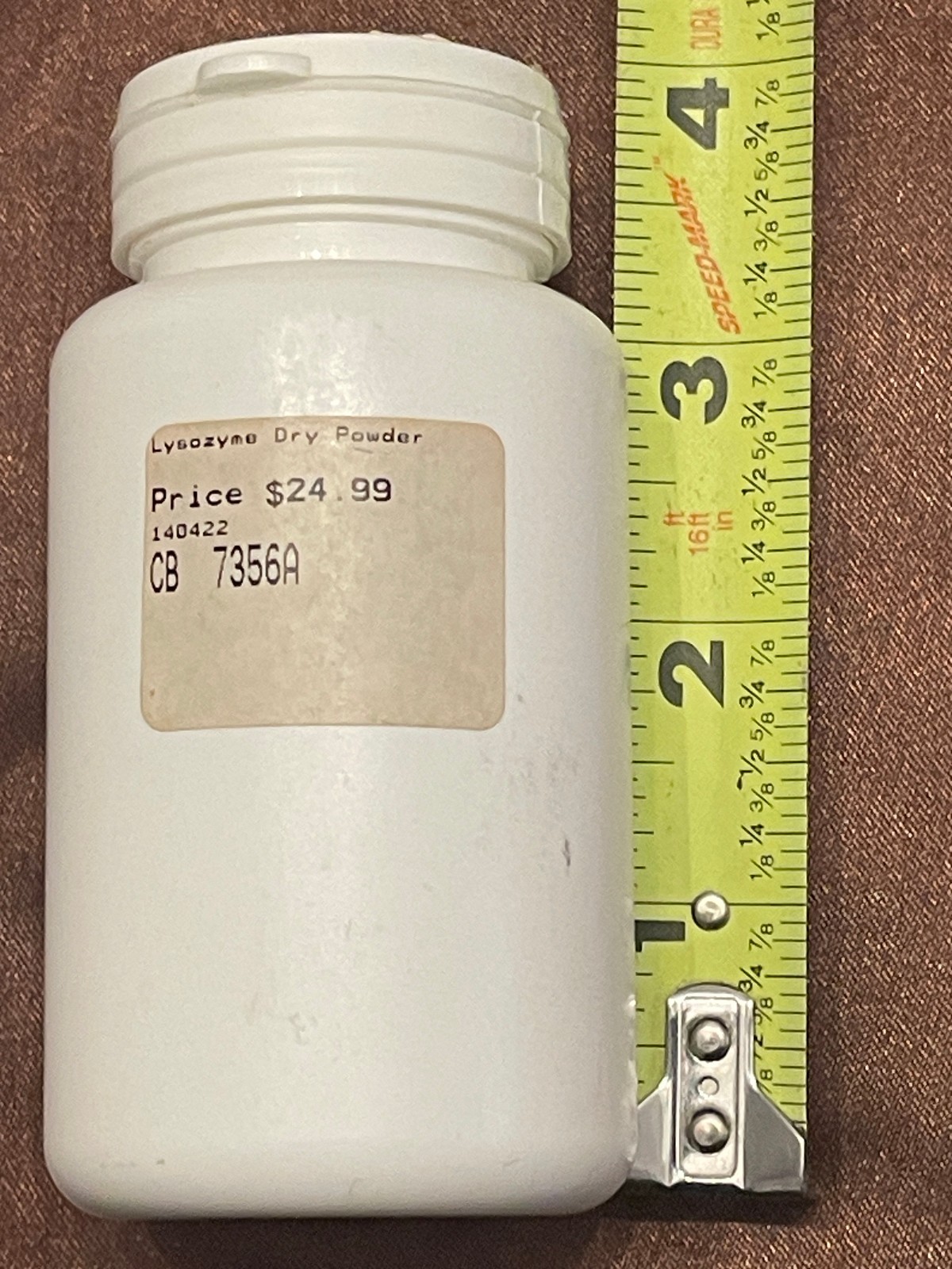 Lysozyme Powder 2 ounce Prevents Malolactic Fermentation in Beer BSG