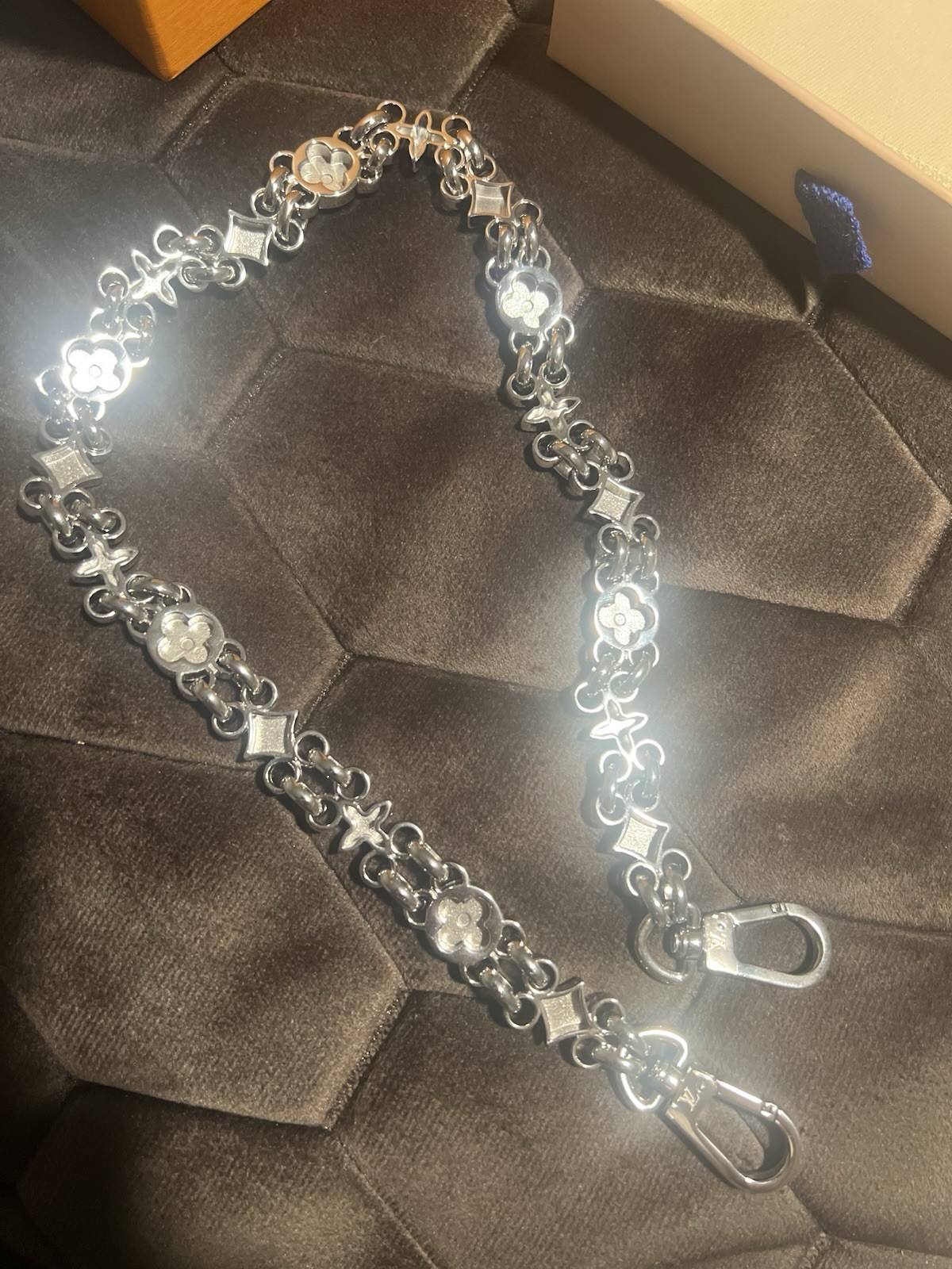 Authentic LV Bag Strap, Pocket, Chain Bag Chain Brand New.Super Rare Retail $850