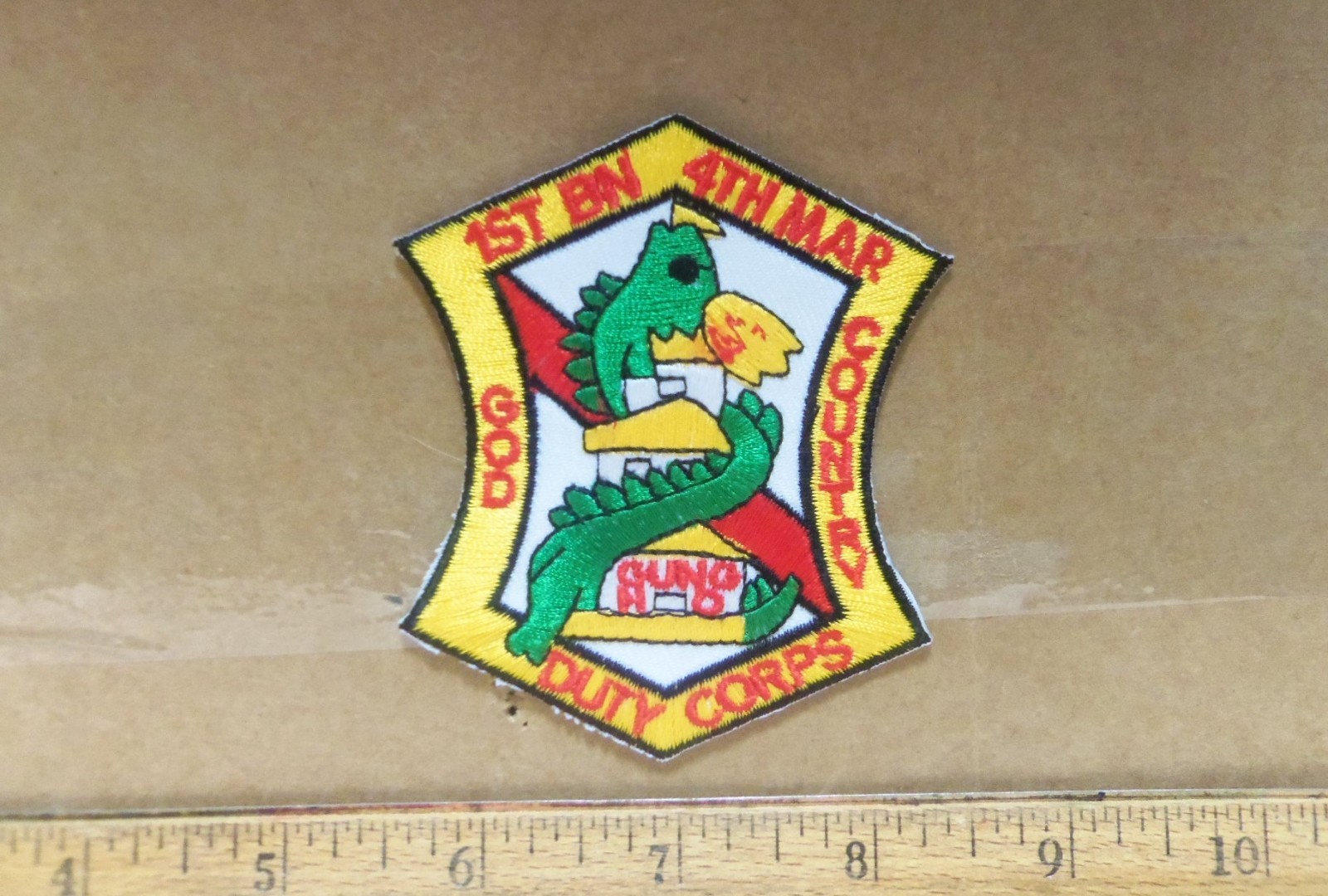 US Marine Corps - 1st Battalion - 4th Marines Embroidered Patch