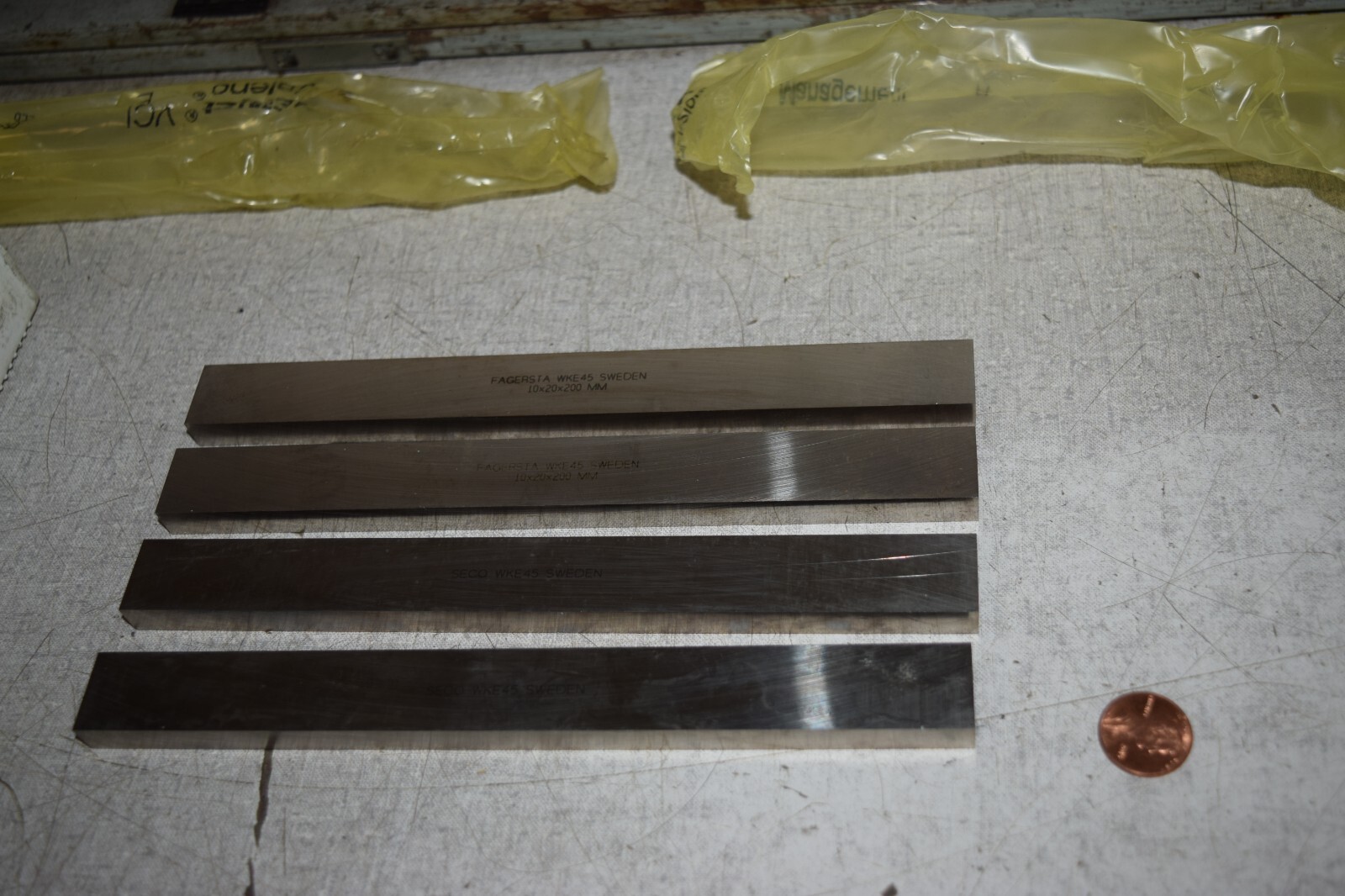 Fagersta Seco WKE45 10x20x200MM Blank Tool Bits Lot of 4