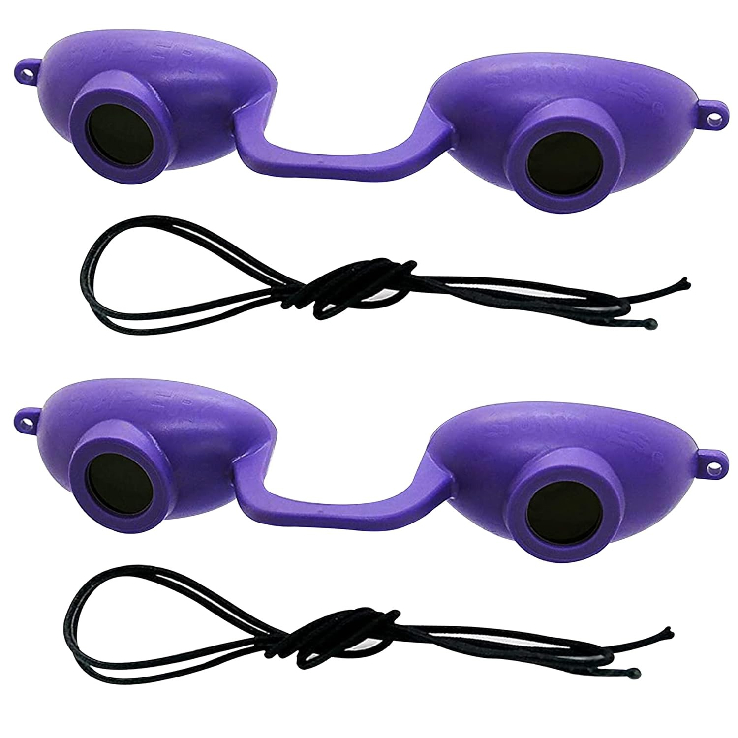 2 pack EVO FLEX Sunnies Flexible Tanning Bed Goggles Eye Protection UV Purple