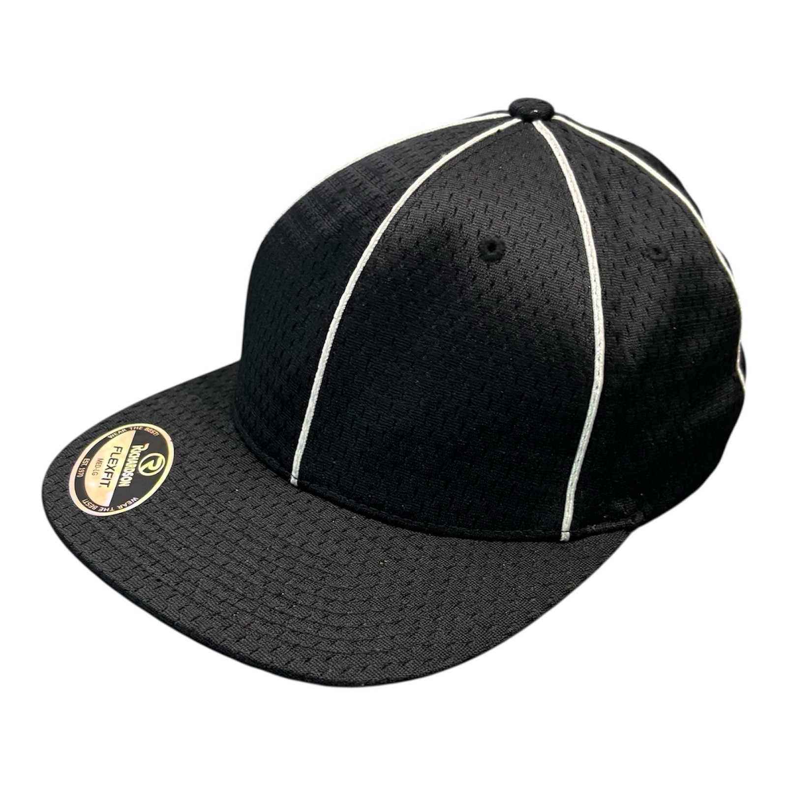 Richardson 453 Referee Hat Cap Black & White Official Cap OFL Medium/Large