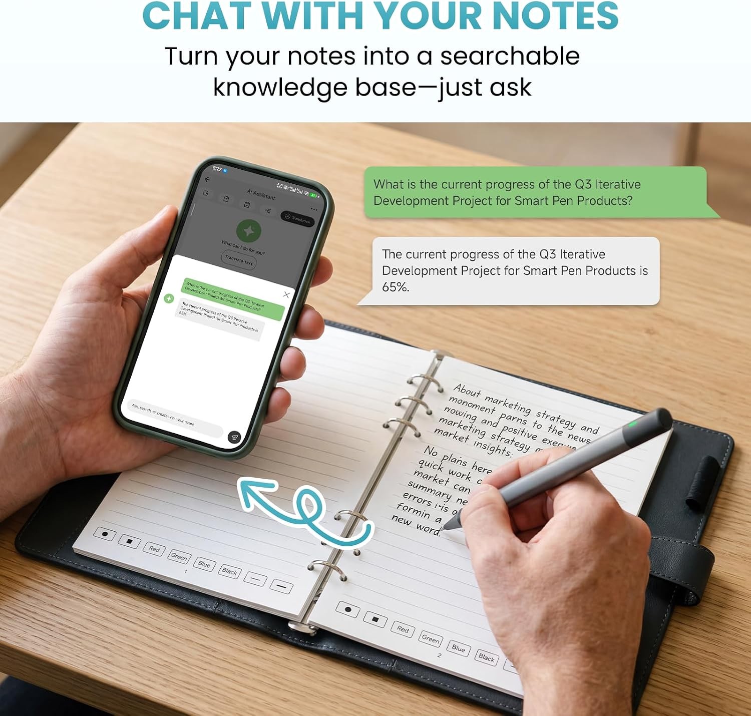 NEWYES SyncPen Smart Pen with Smart Notebook Digital Pen Sync Pen Bluetooth