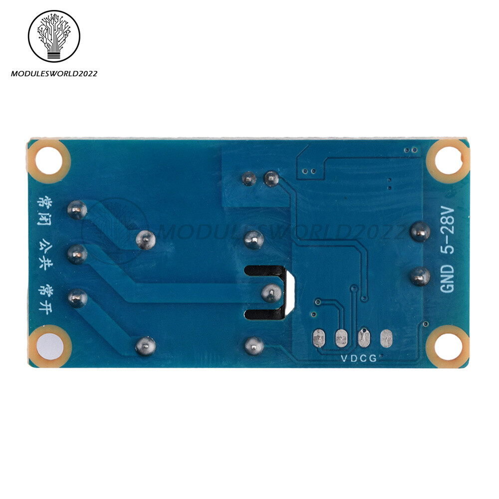 DC5-28V wide voltage 1-Channel Single Button Bistable Self-Locking Relay Module