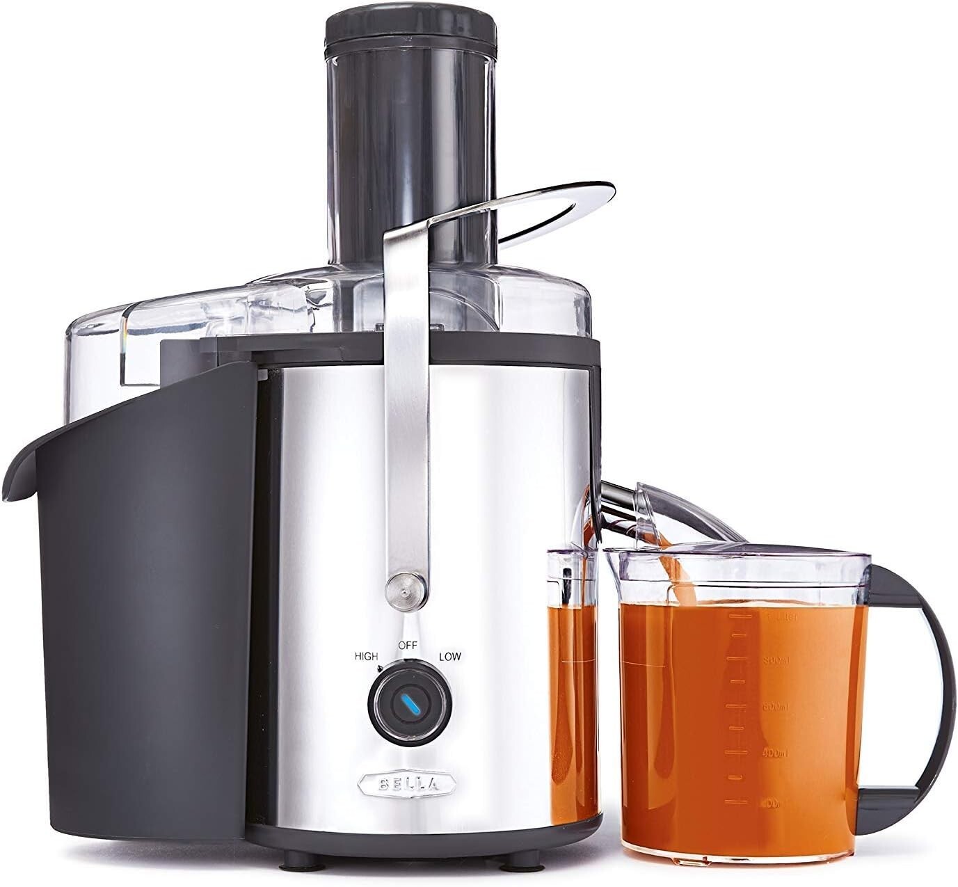 Bella  High Power Juice Extractor  1000W Centrifugal Juicer - Black/Silver
