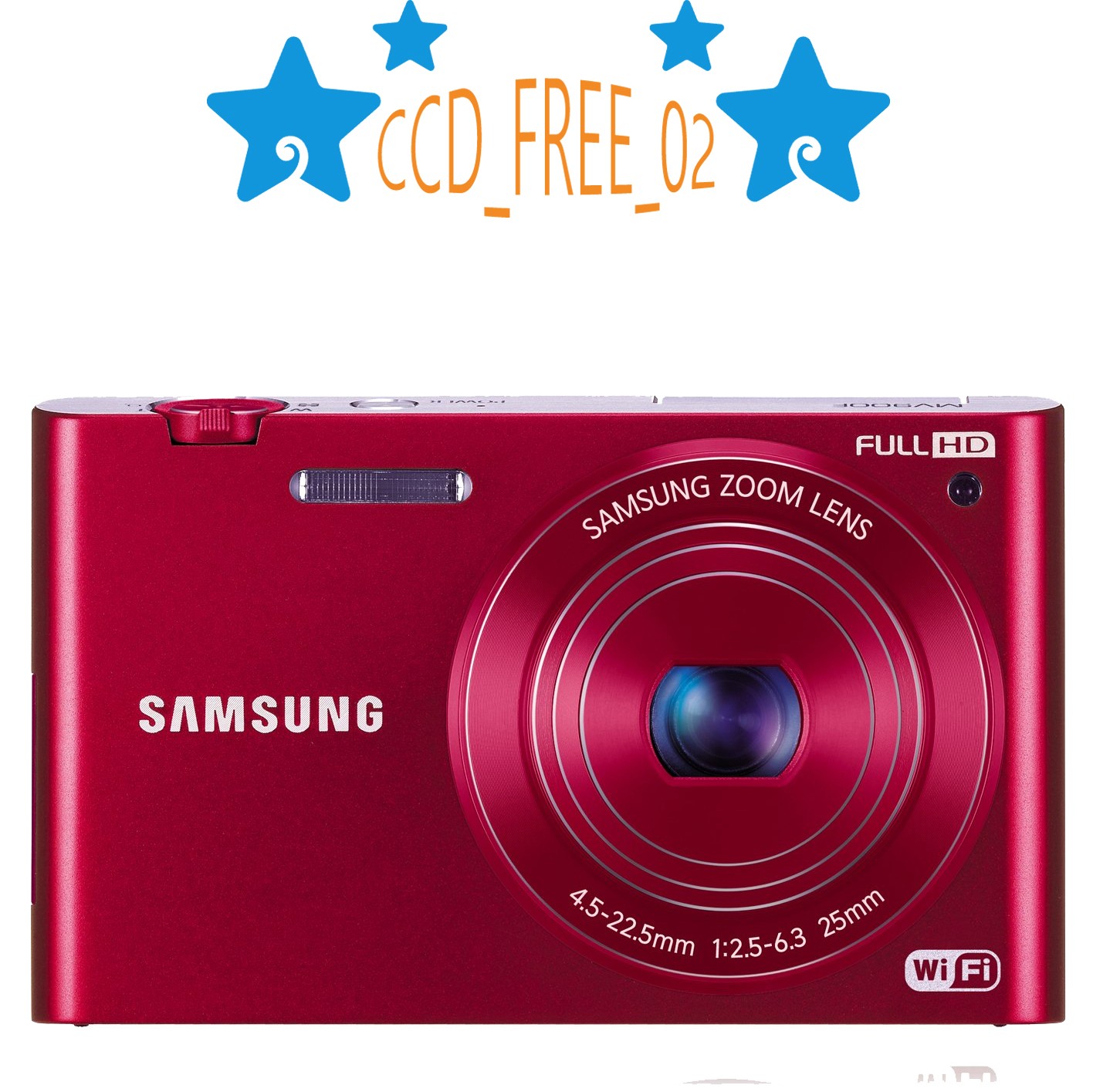 Samsung MV900F 16.3MP Digital Camera 5x Zoom 3.3" Flip LCD Wi-Fi HD Video Red