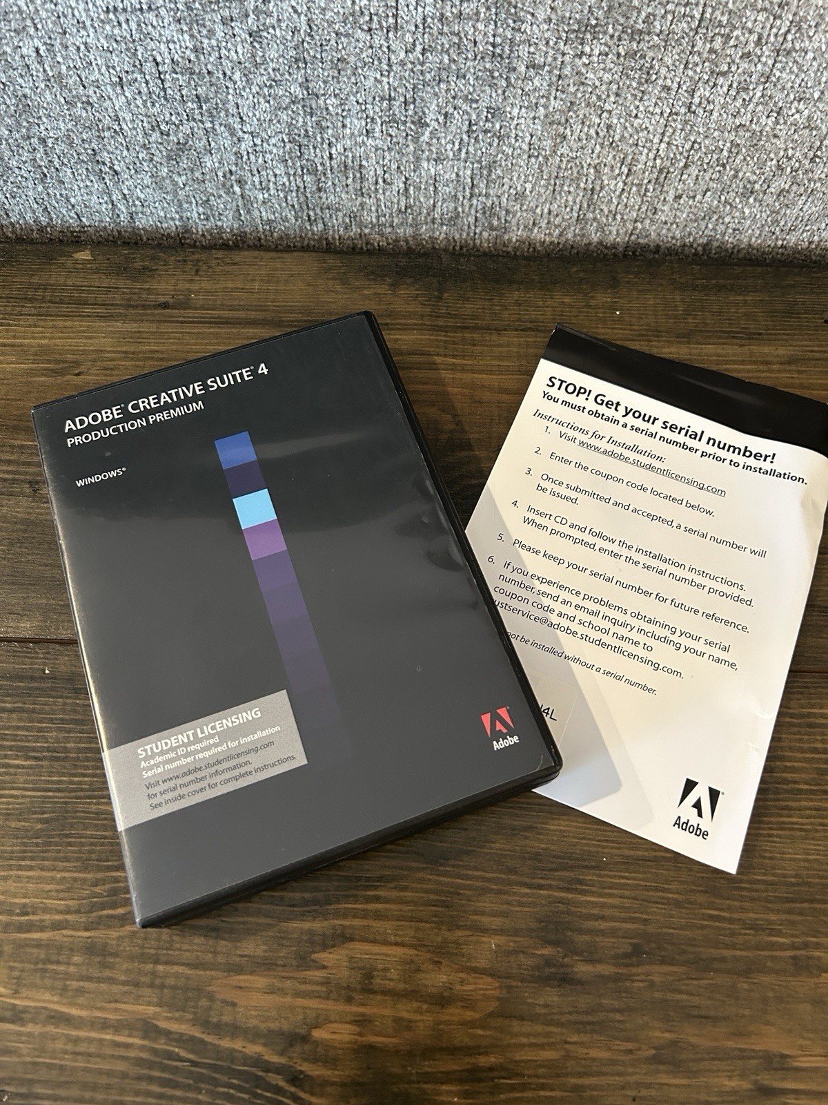 Adobe Creative Suite 4 Production Premium Student License for Windows PC