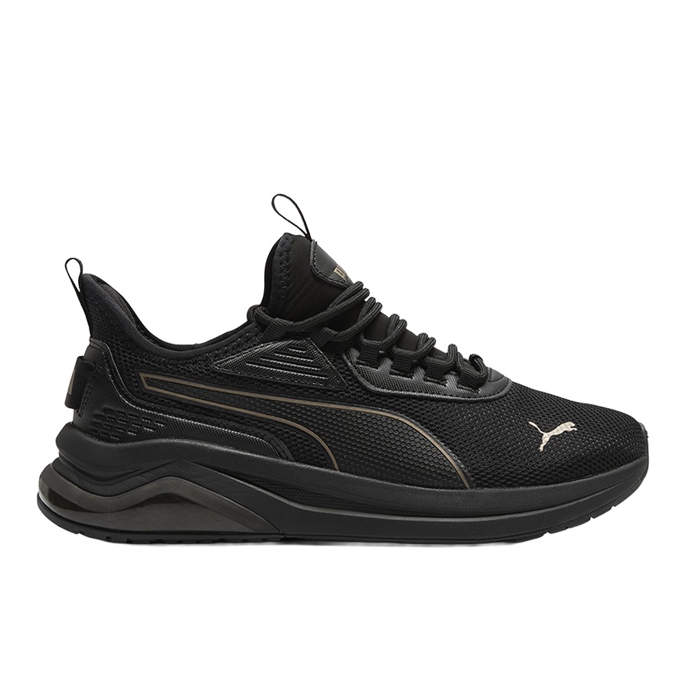 PUMA Amplifier Wide Lace Up  Womens Black Sneakers Casual Shoes 39944712
