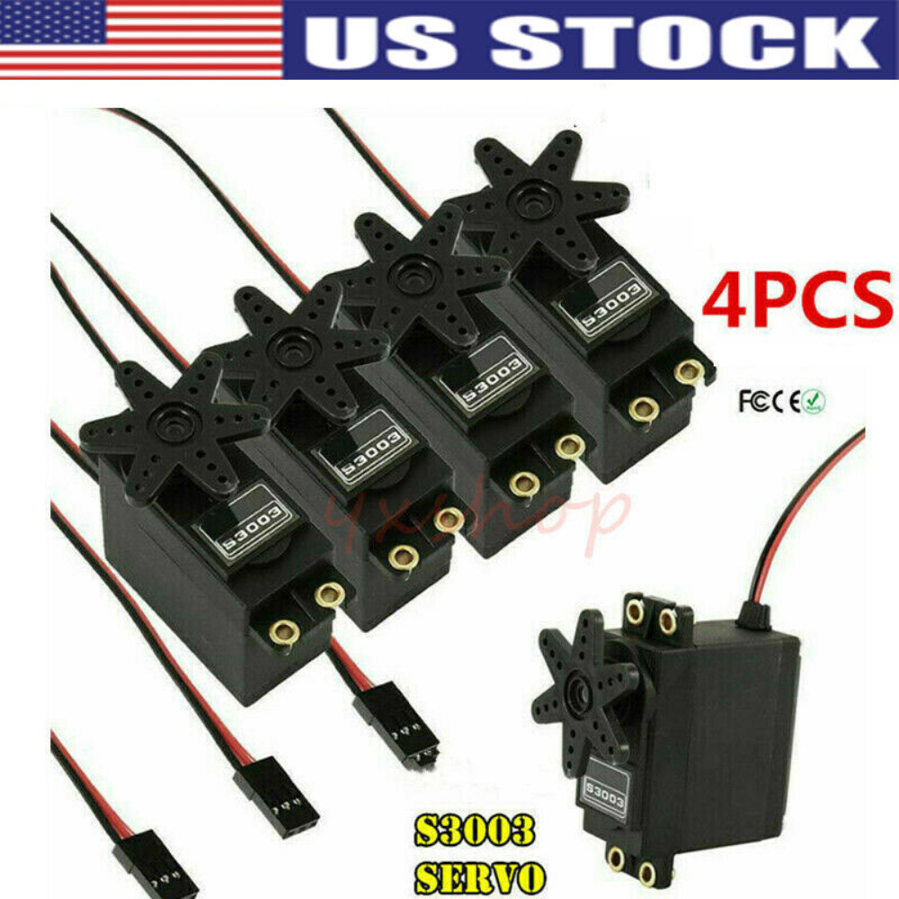 4PCS S3003 Gear Standard High Torque Servo For Futaba RC Car Plane Boat C# 2026