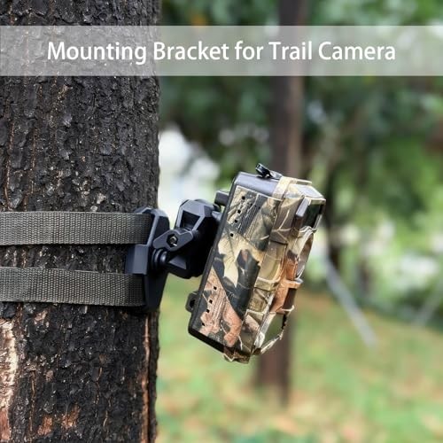 Trail Camera Mount, 360° Adjustable Game Camera Holder Tree Mount with Strap,