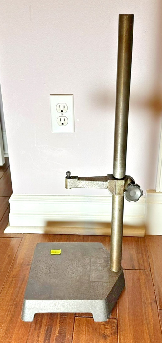Starrett #636 Indicator / Comparator Stand - 24" Tall - Cast Iron Surface Plate