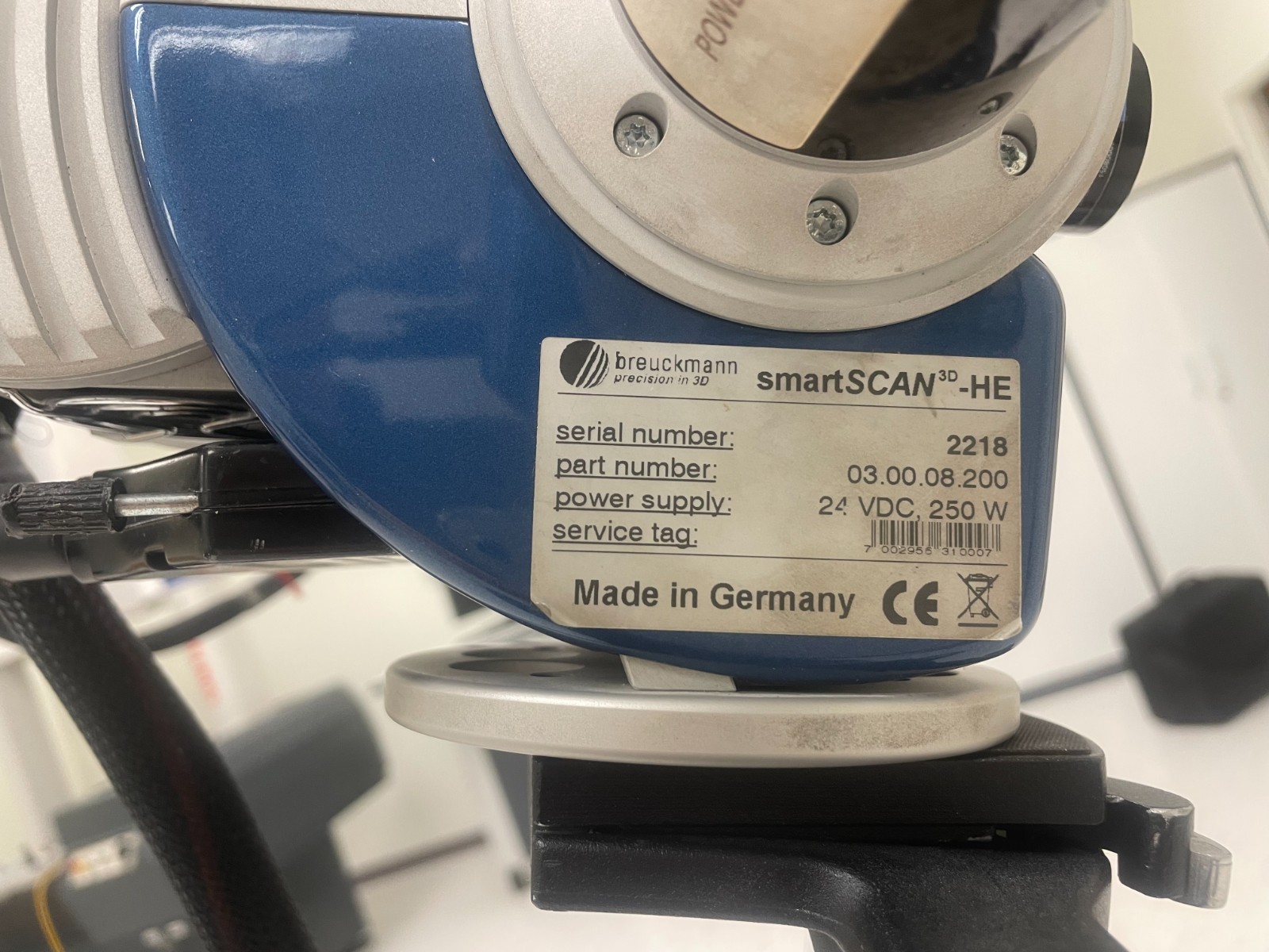 Breuckmann smartSCAN-HE 4MP Structured Light 3D Scanner