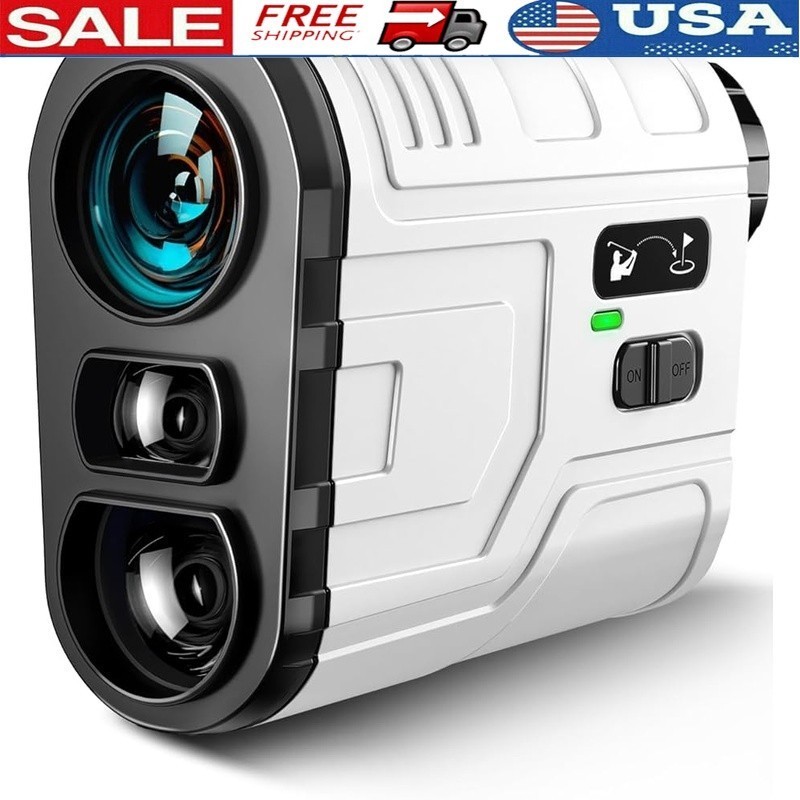 Portable Golf Laser Range Finder 1200Yds Slope Vibration Lock Accuracy Tool New