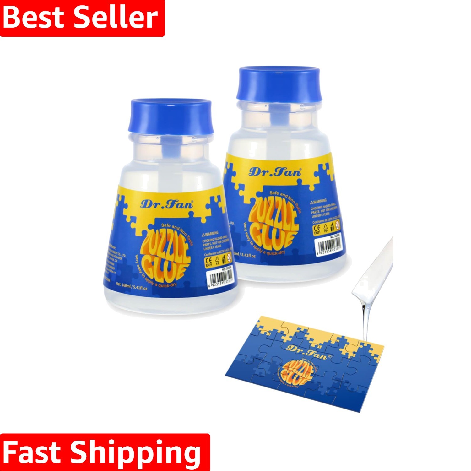 Puzzle Glue Suitable for Paper and Wood Jigsaw Puzzle Protector, Quick Dry fo...