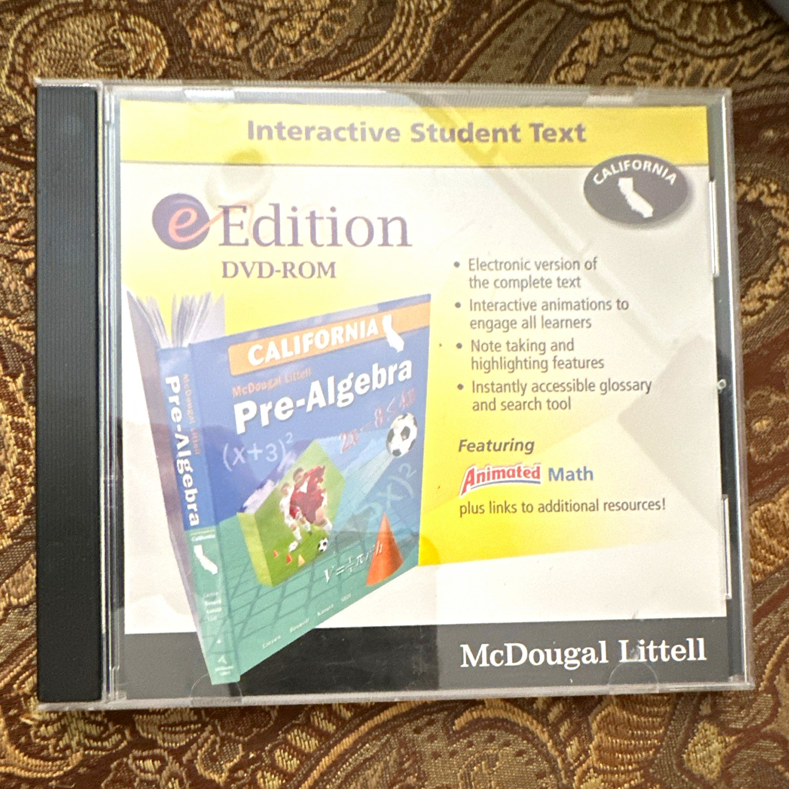 McDougal Littell Pre-Algebra eEdition DVD-ROM California