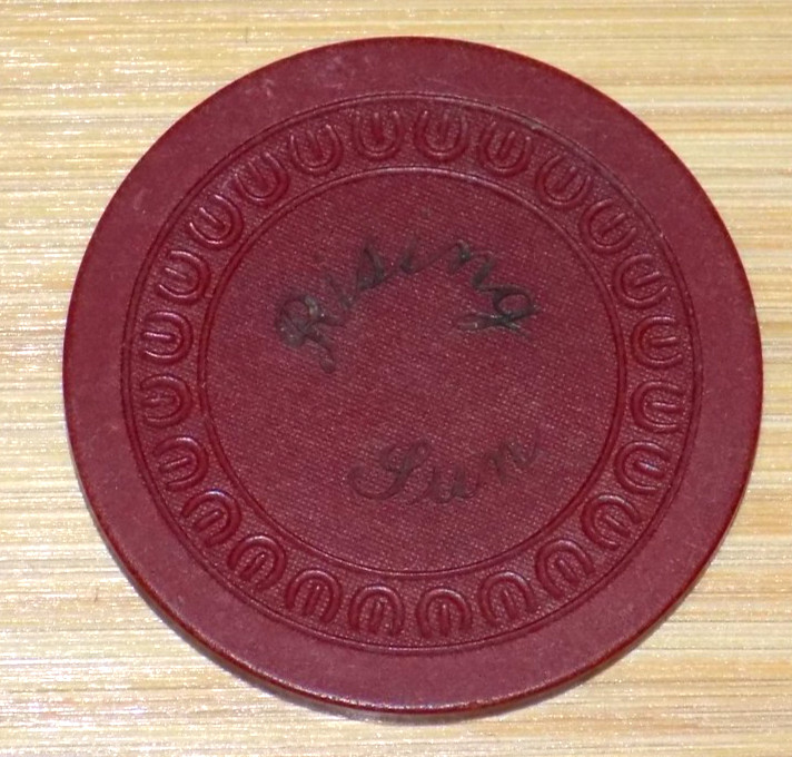 Rising Sun Casino Greenwood Mississippi Illegal Mob Gambling Chip Harp Mold 1940