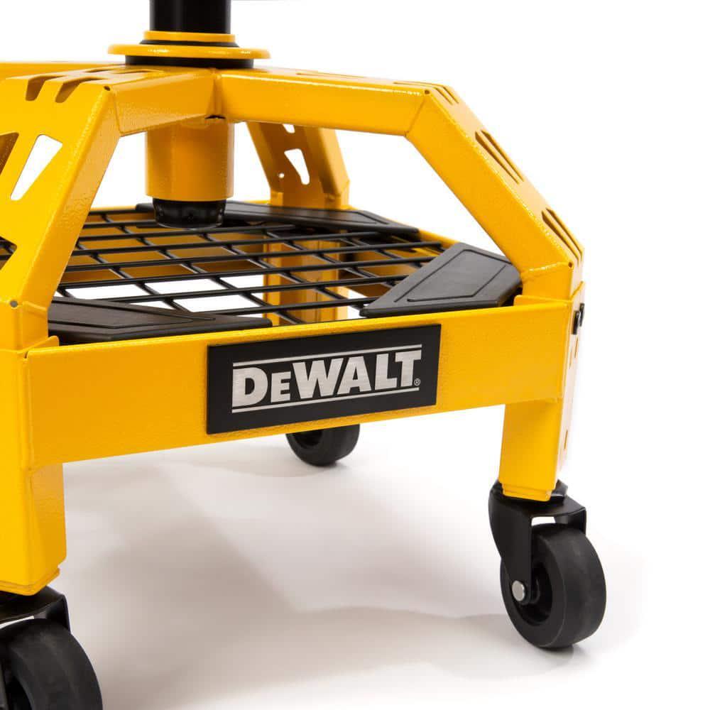 Dewalt Adjustable Shop Garage Stool Rolling Casters Steel Frame DXSTAH025 New