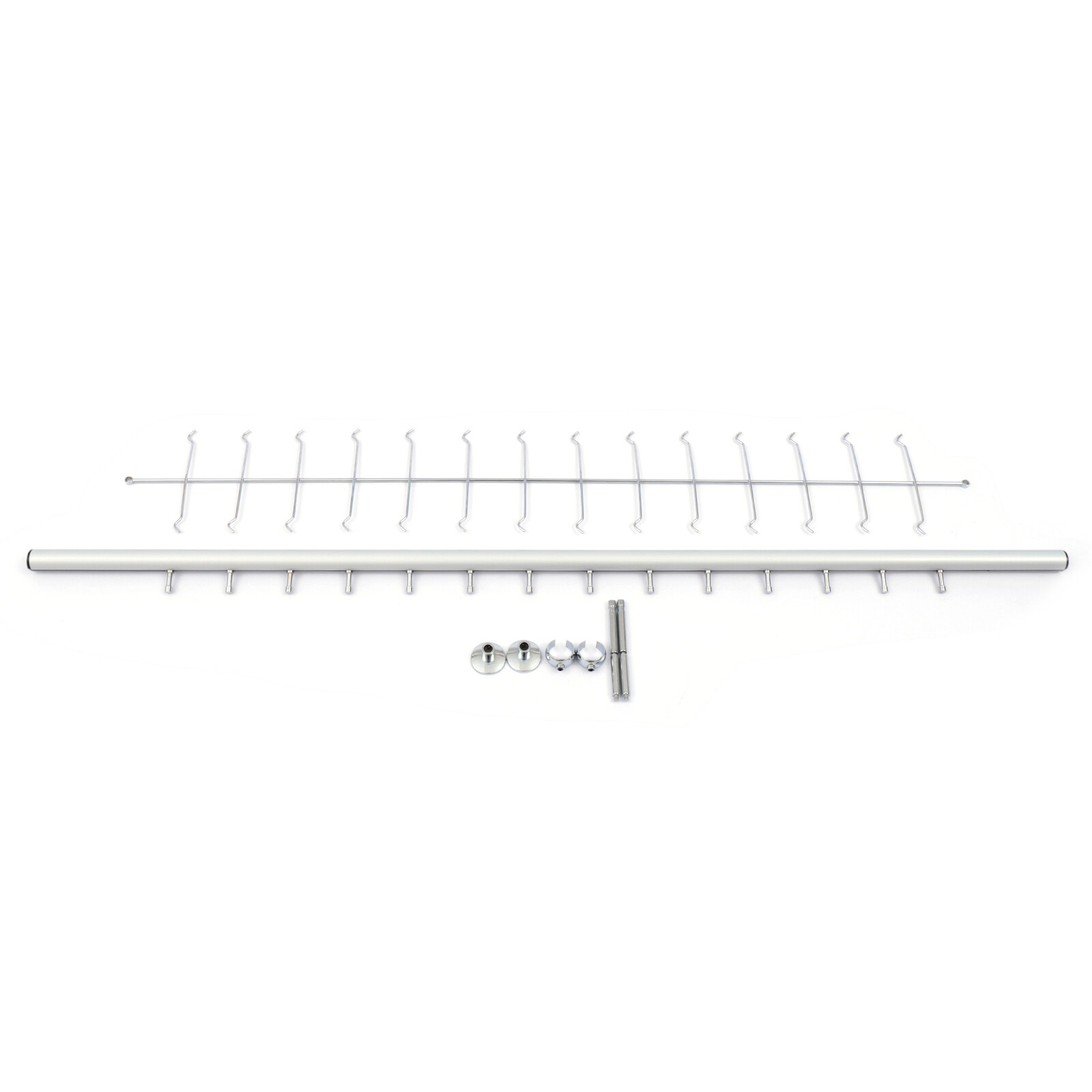 10pcs Aluminium Eyeglass Display Rod Rack Wall-Mounted Sunglasses Storage Frame