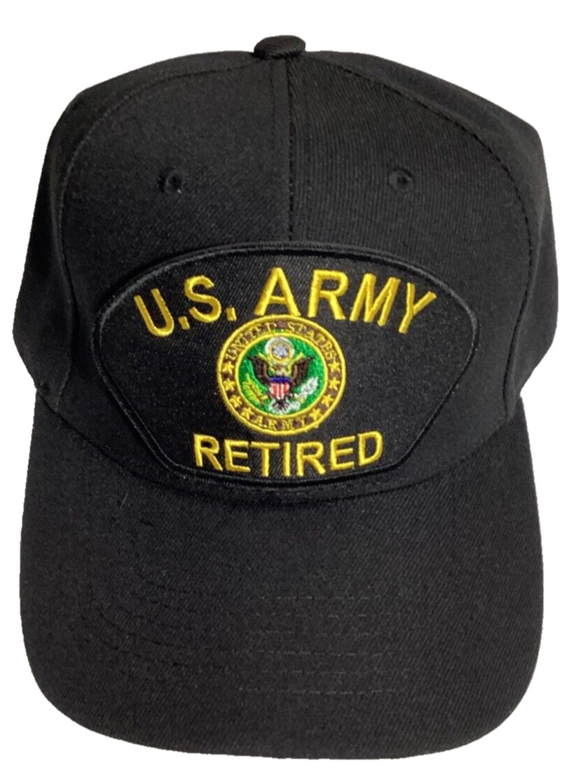 U.S. ARMY RETIRED Military Ball Cap - Black
