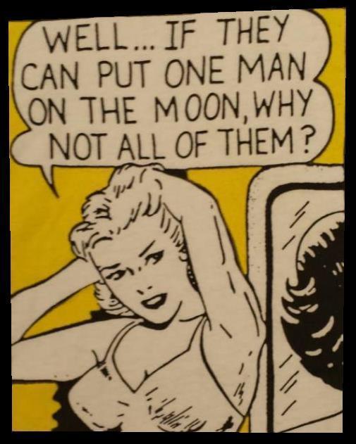 Man on the Moon # 10 - 8 x 10 Tee Shirt Iron On Transfer