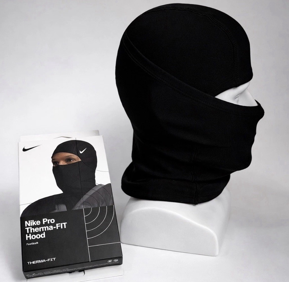 Nike Pro Therma-Fit Hyperwarm Hood Ski Mask Balaclava -US Stock [Black]