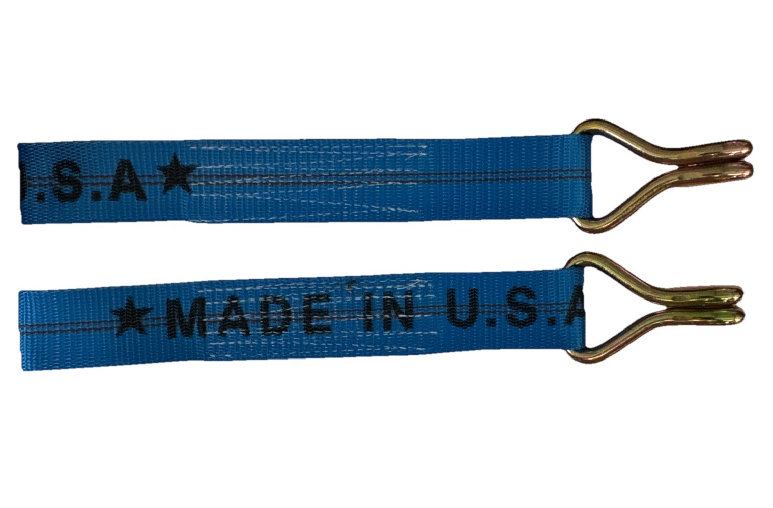 2-USA Ratchet Strap Replacement Ends WH Fixed End Truck & Trailer Tie Down BL