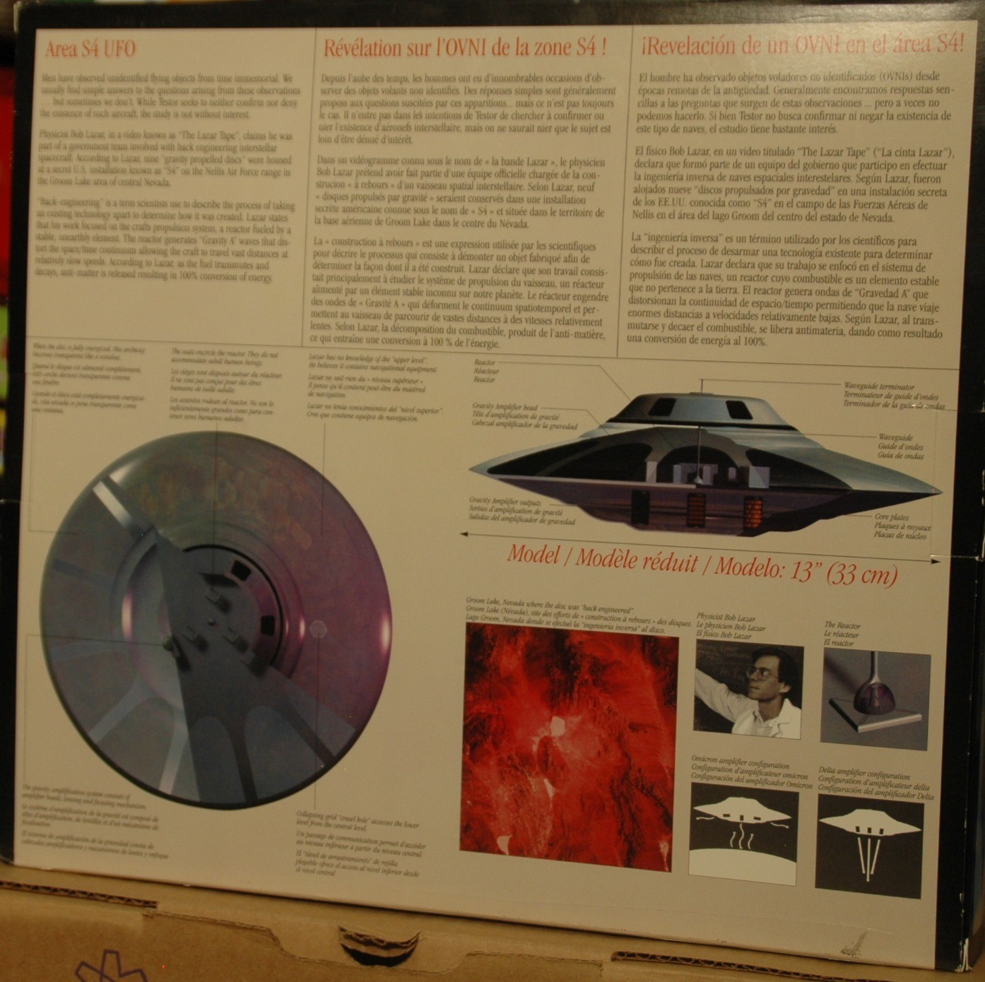 Testors Area S4 UFO Revealed Plastic Model Kit 1:48 Scale