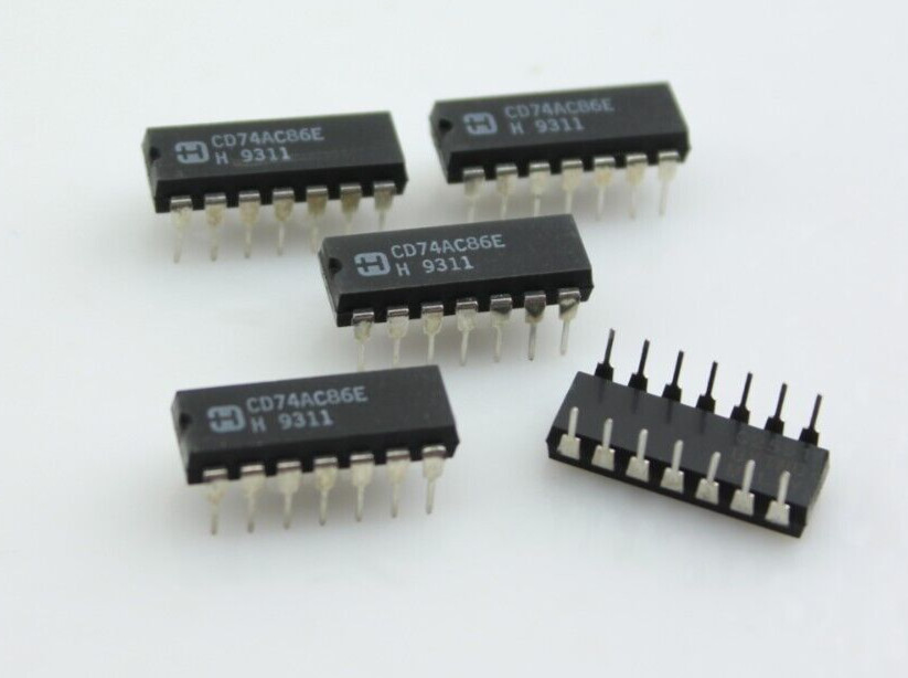 New Qty 5 HARRIS CD74AC86E  XOR Gate IC 14-PDIP