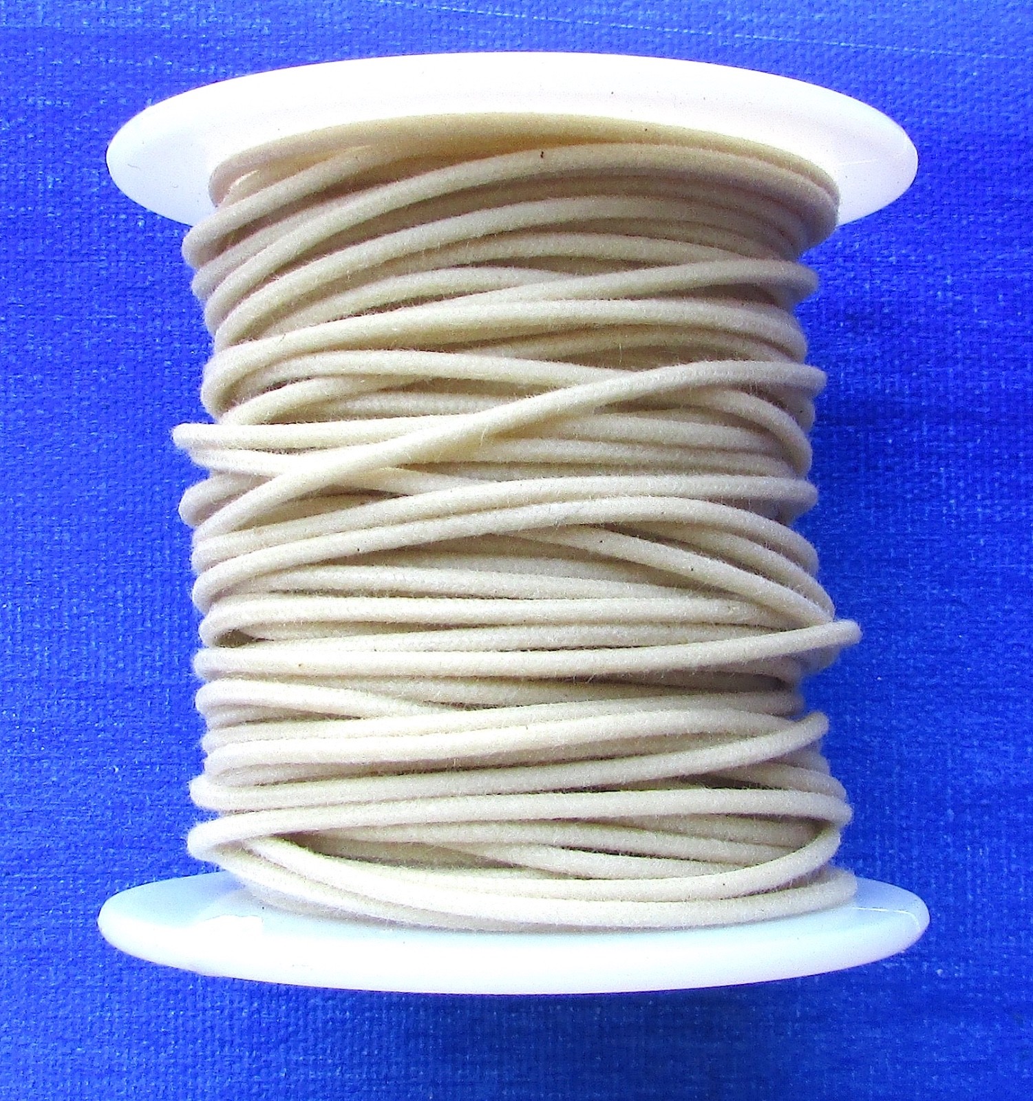 50 ft" Cloth Push Back  "TINNED" Guitar Wire White 22 ga On Spool Vintage Gavitt