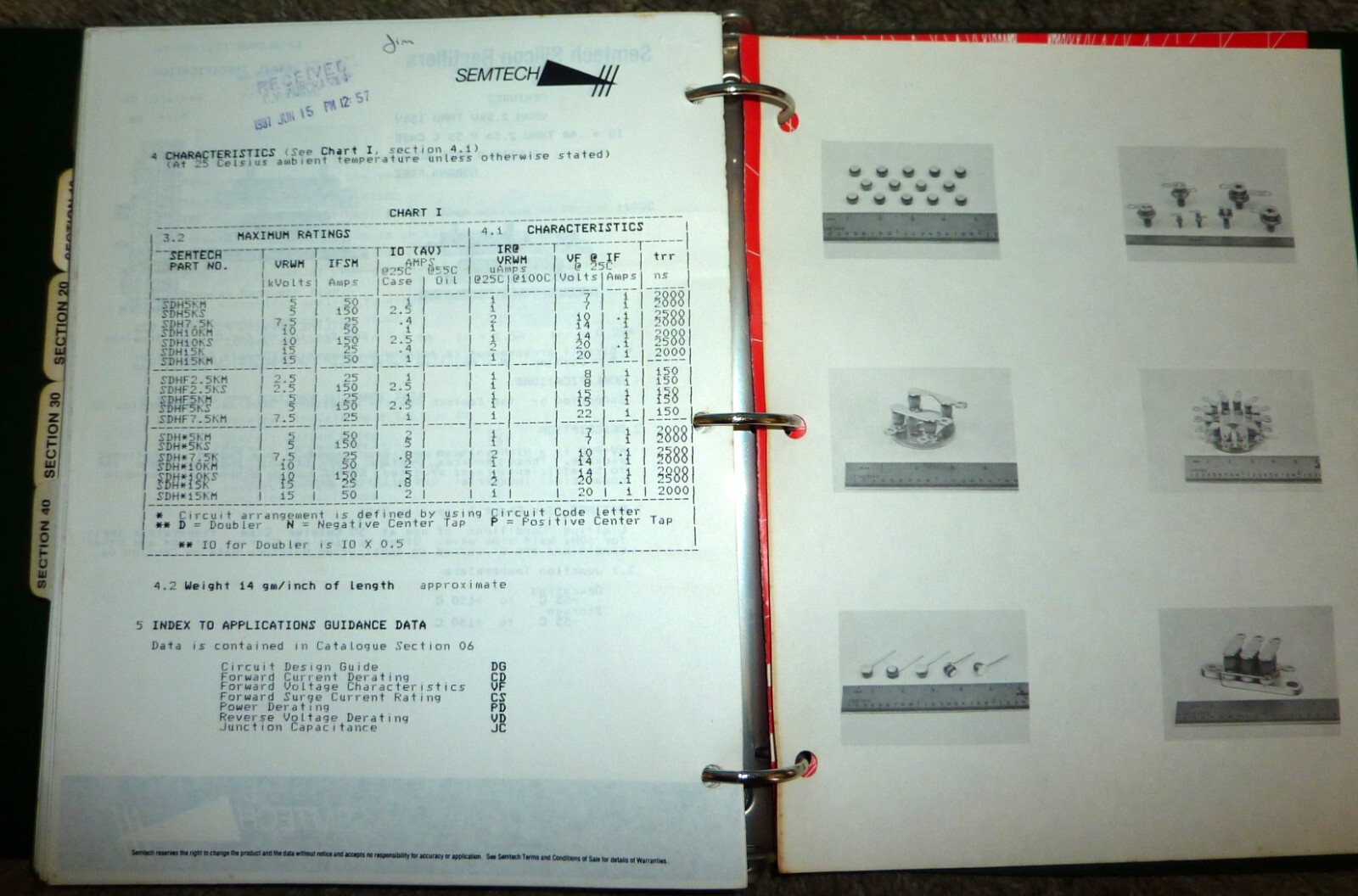 Semtech Corporation Catalogs & Data Sheets In Binder