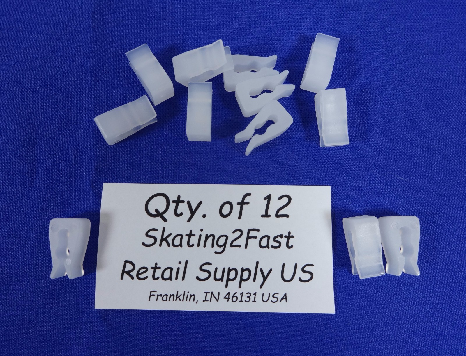 Molded Inventory Control Clips Clear Wire Grid Peg Hook
